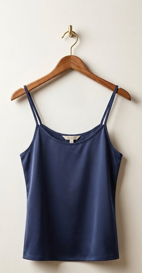 Essential Navy Blue Spaghetti Strap Camisole