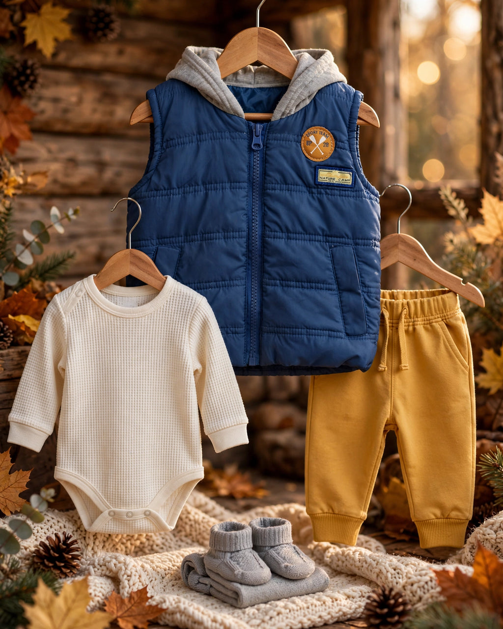 Ackermans Baby Boys Blue Gilet Body Warmer Puffer Vest - Size 3 to 6 Months