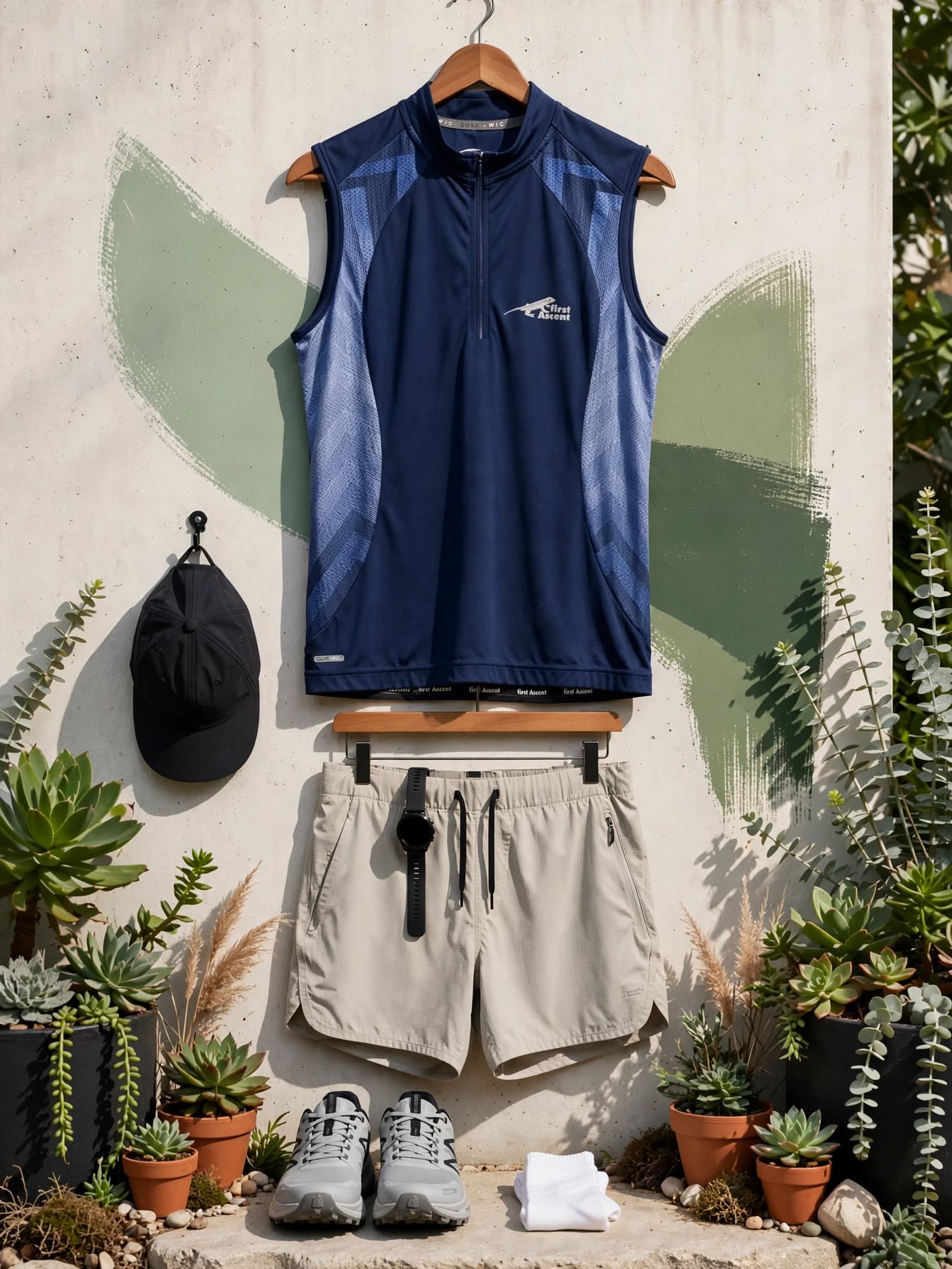 Men's First Ascent Sleeveless Cycling / Trail Top - Size Large