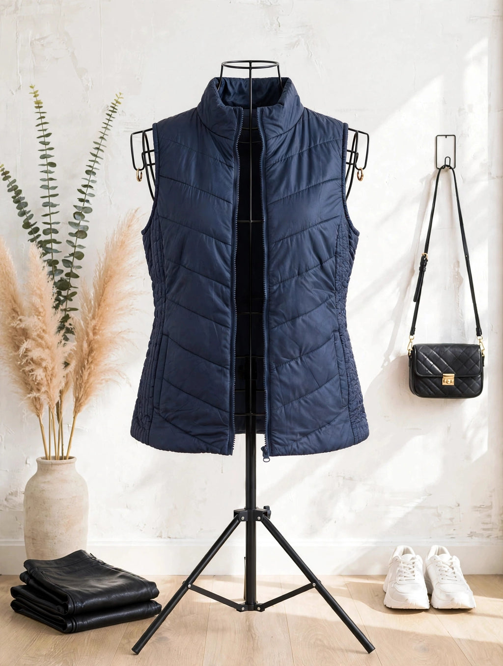 Navy Tango Puffer Vest - Size 40