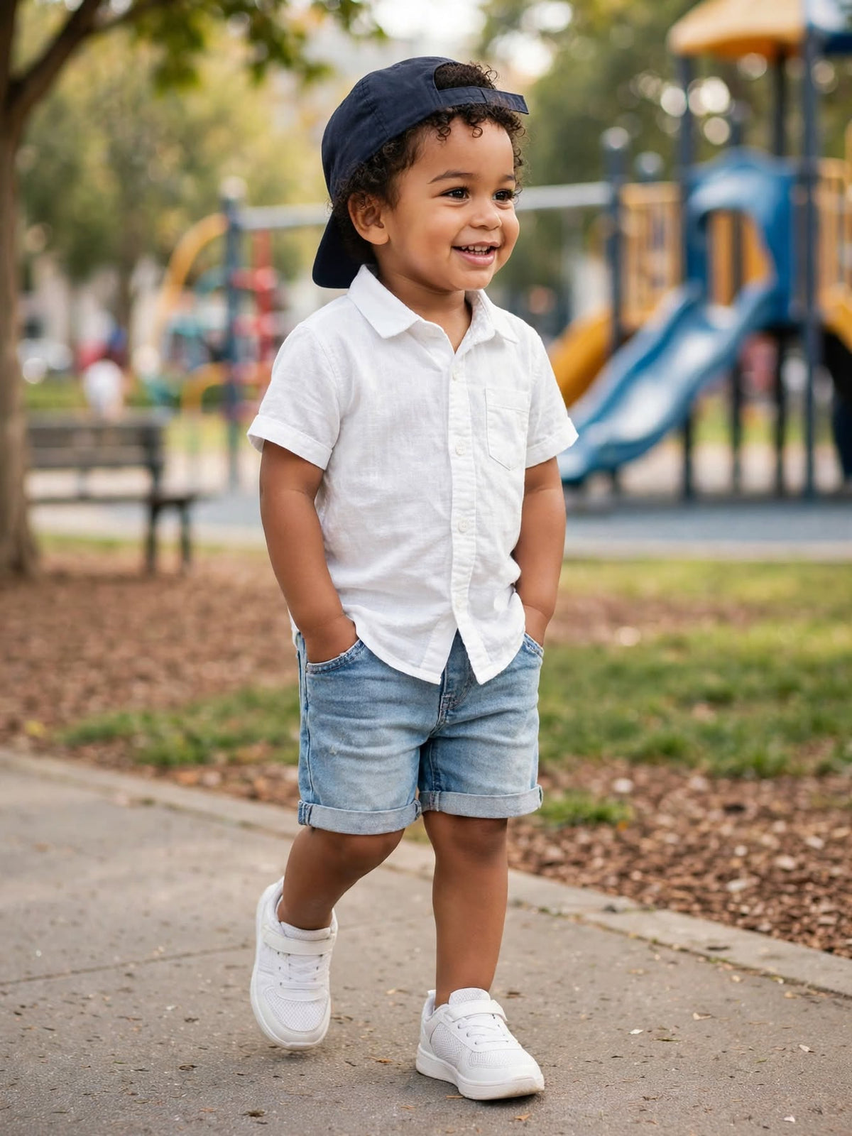 Ackermans Waga Dude Boys White Short-Sleeve Shirt - Size 3 to 4 Years