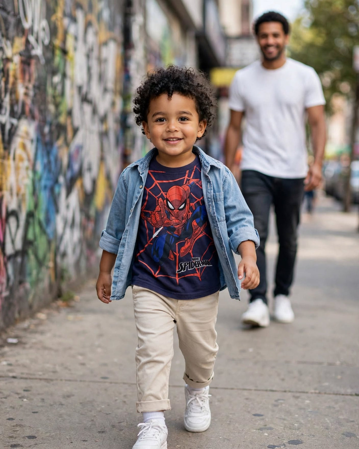 Marvel Navy Blue Spider-Man T-Shirt - Size 4 to 5 Years