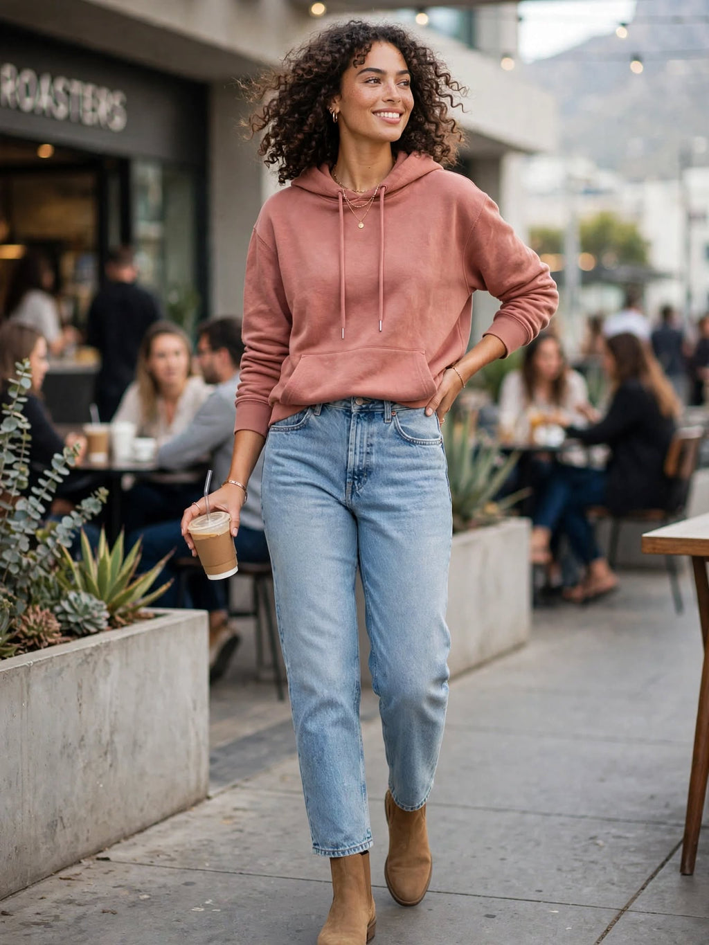 Woolworths Dusty Rose Hoodie - Size Medium