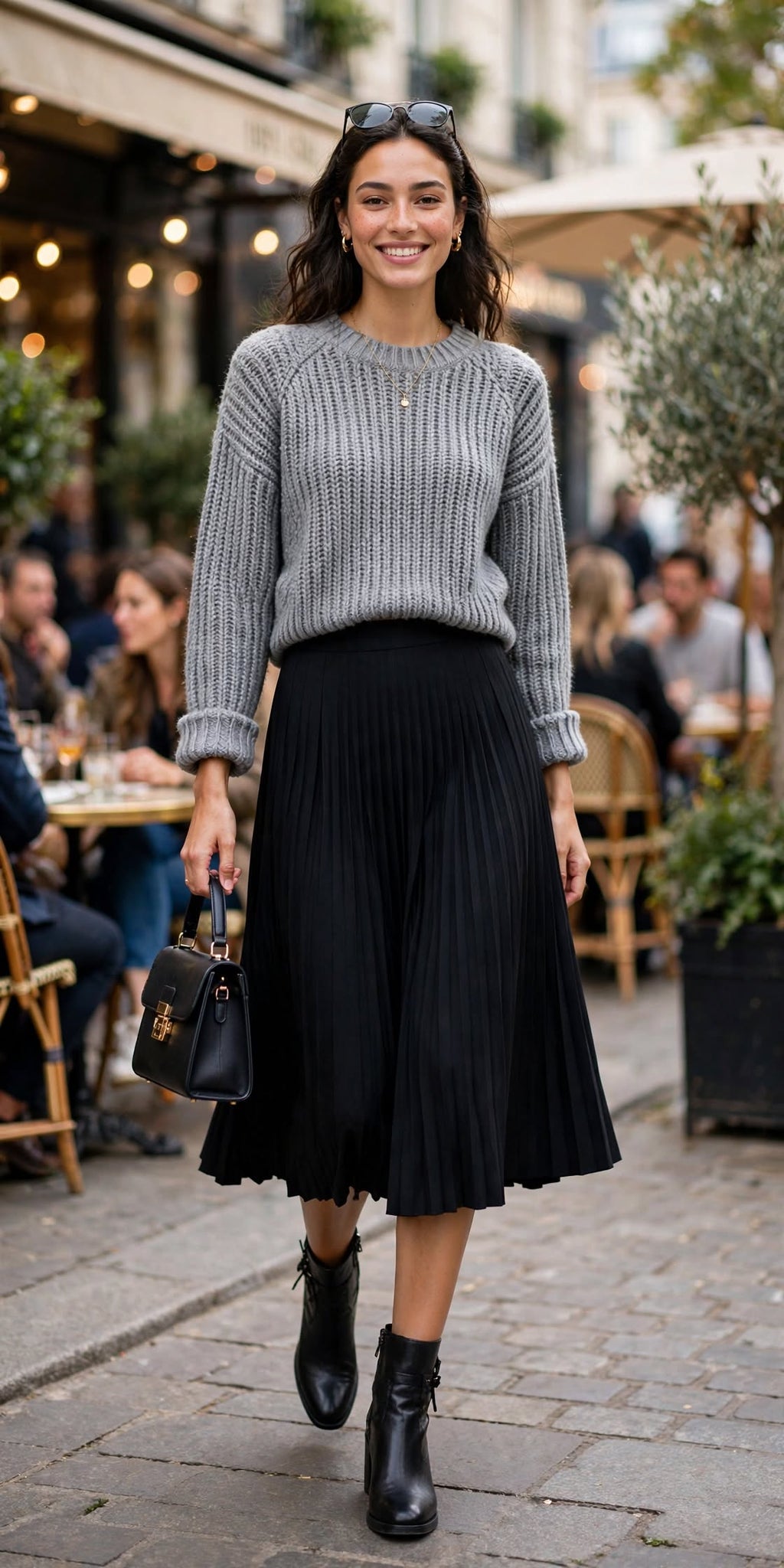 Mr Price RT Grey Chunky Cropped Winter Jersey - Size Medium