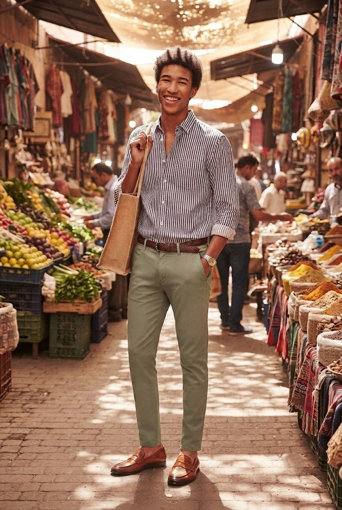 Exact Skinny Chino Pants – Size 38 – Sage Green Cotton Blend