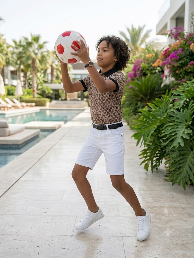 Soda Brand Junior Polo – Size 9-10 Years – Classic Print
