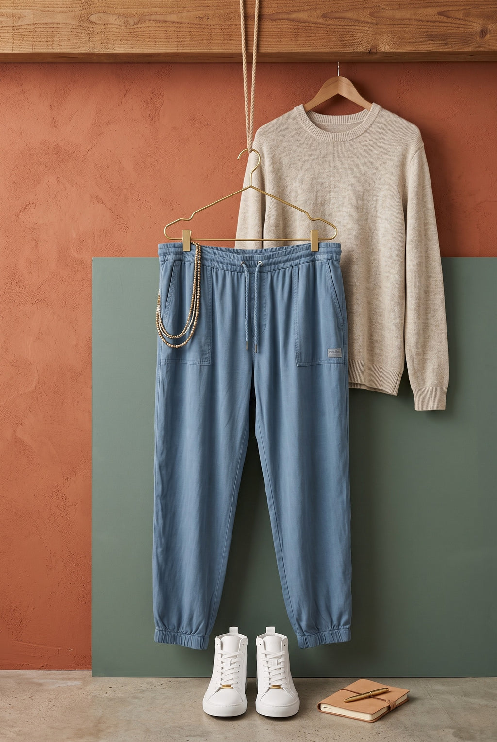 Truworths Naturally You Dusty Blue Relaxed Jogger Pants - Size XL