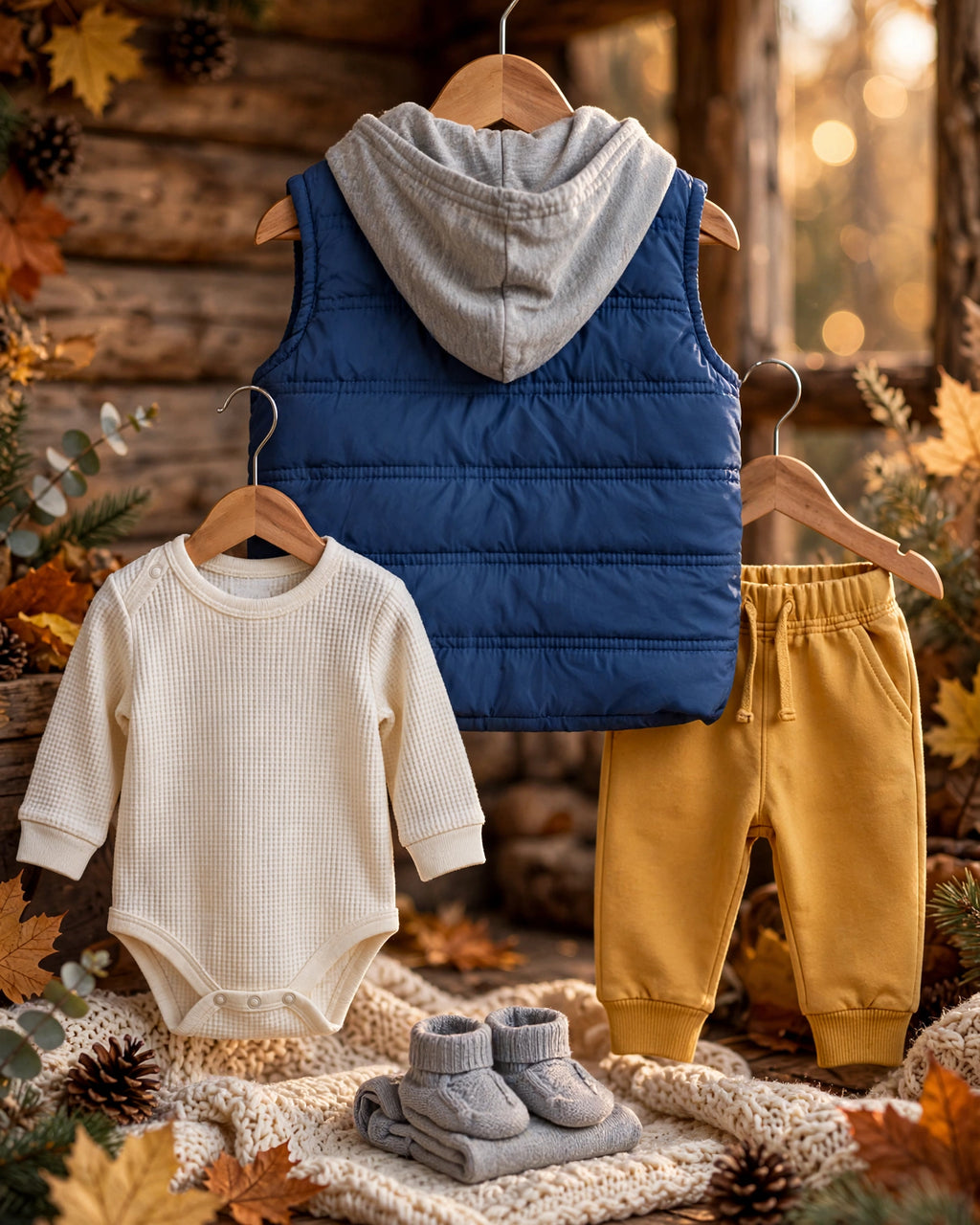 Ackermans Baby Boys Blue Gilet Body Warmer Puffer Vest - Size 3 to 6 Months