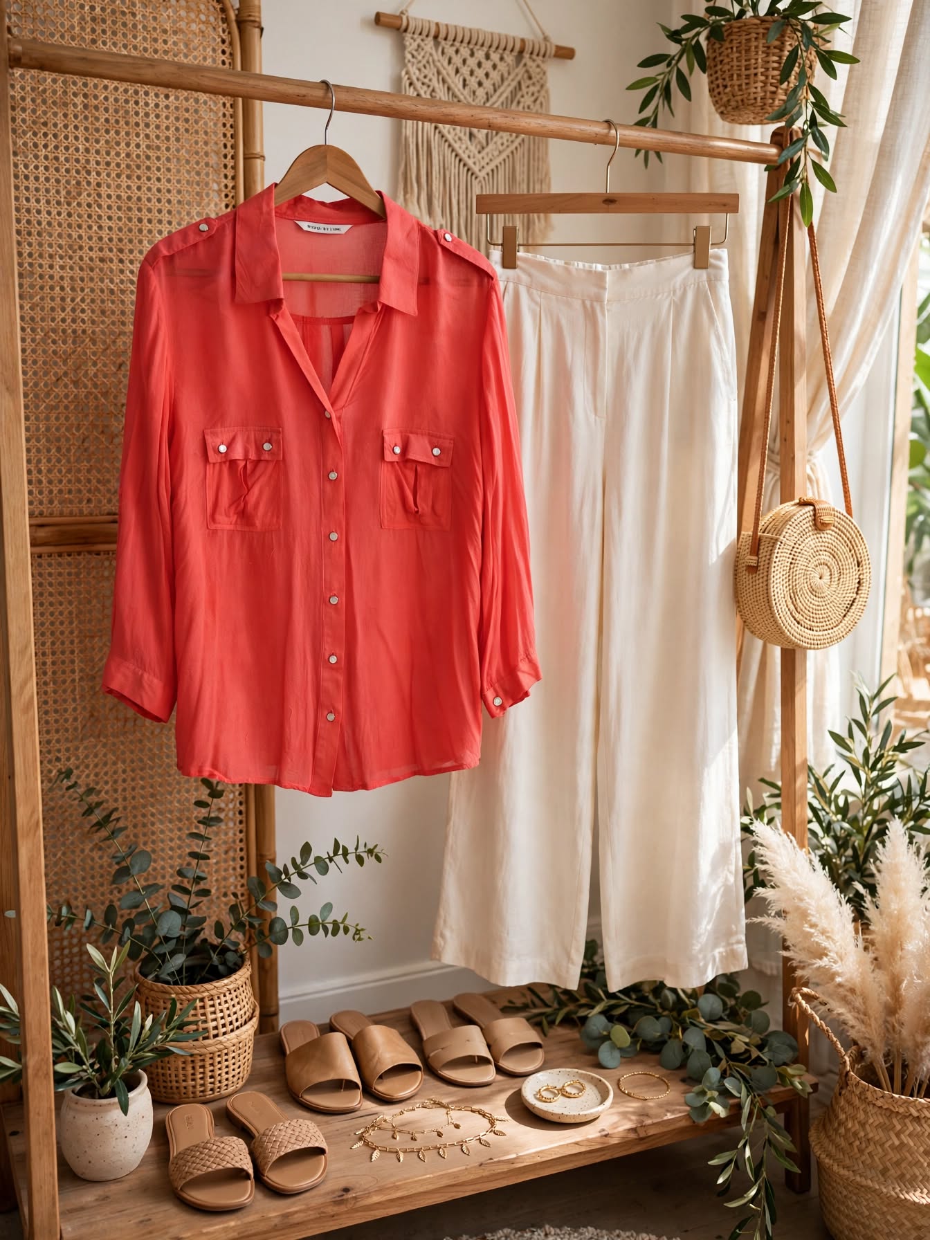 Miladys Coral Utility Blouse - Size 16 / 40