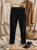 Oakridge Black High Waist Stretch Skinny Jeans - Size 38