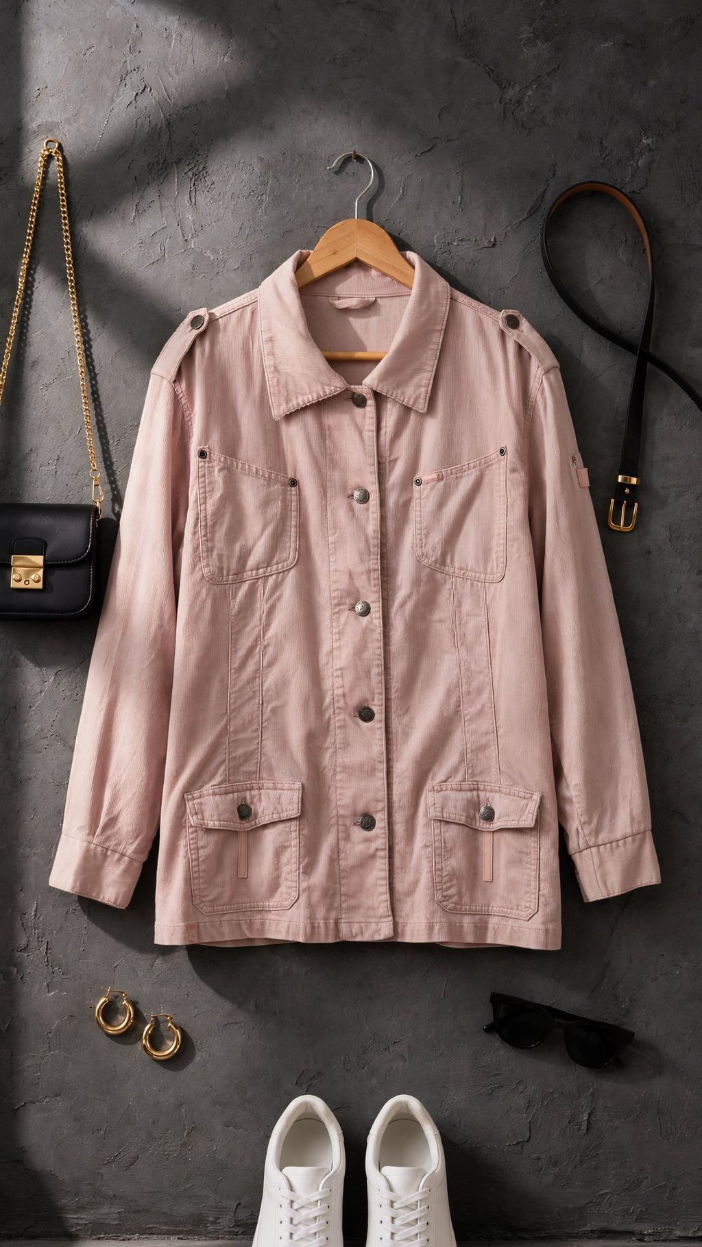 Jeep Dusty Blush Pink Ladies Utility Jacket - Size 2XL
