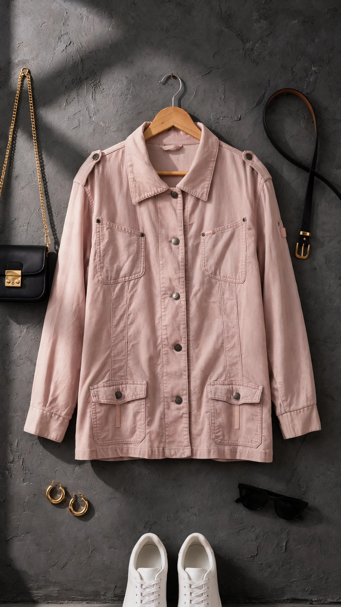 Jeep Dusty Blush Pink Ladies Utility Jacket - Size 2XL