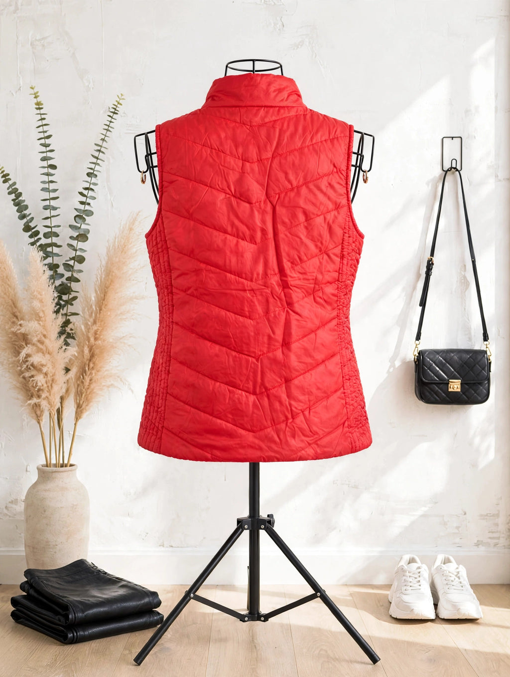 Red Tango Puffer Vest - Size 40