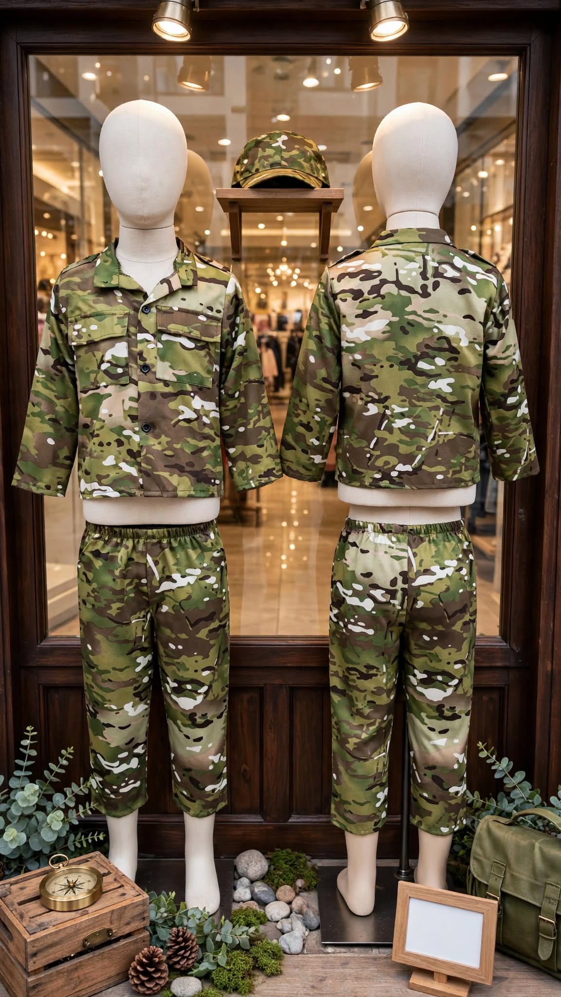 Kids Camo Shirt & Pants Adventure Set - Size 5 to 6 Years