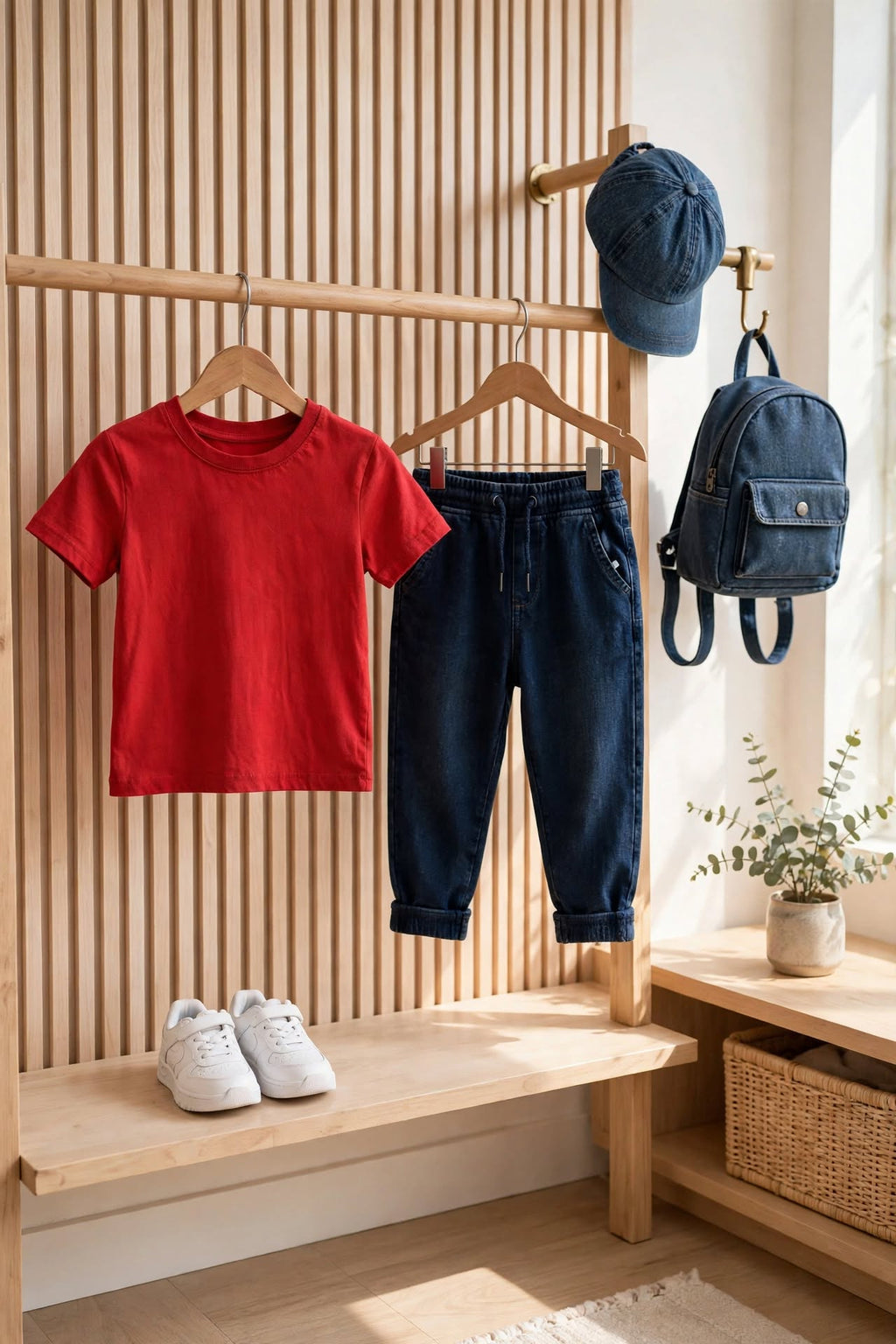 Ackermans Waga Dude Boys Plain Red T-Shirt - Size 4 to 5 Years