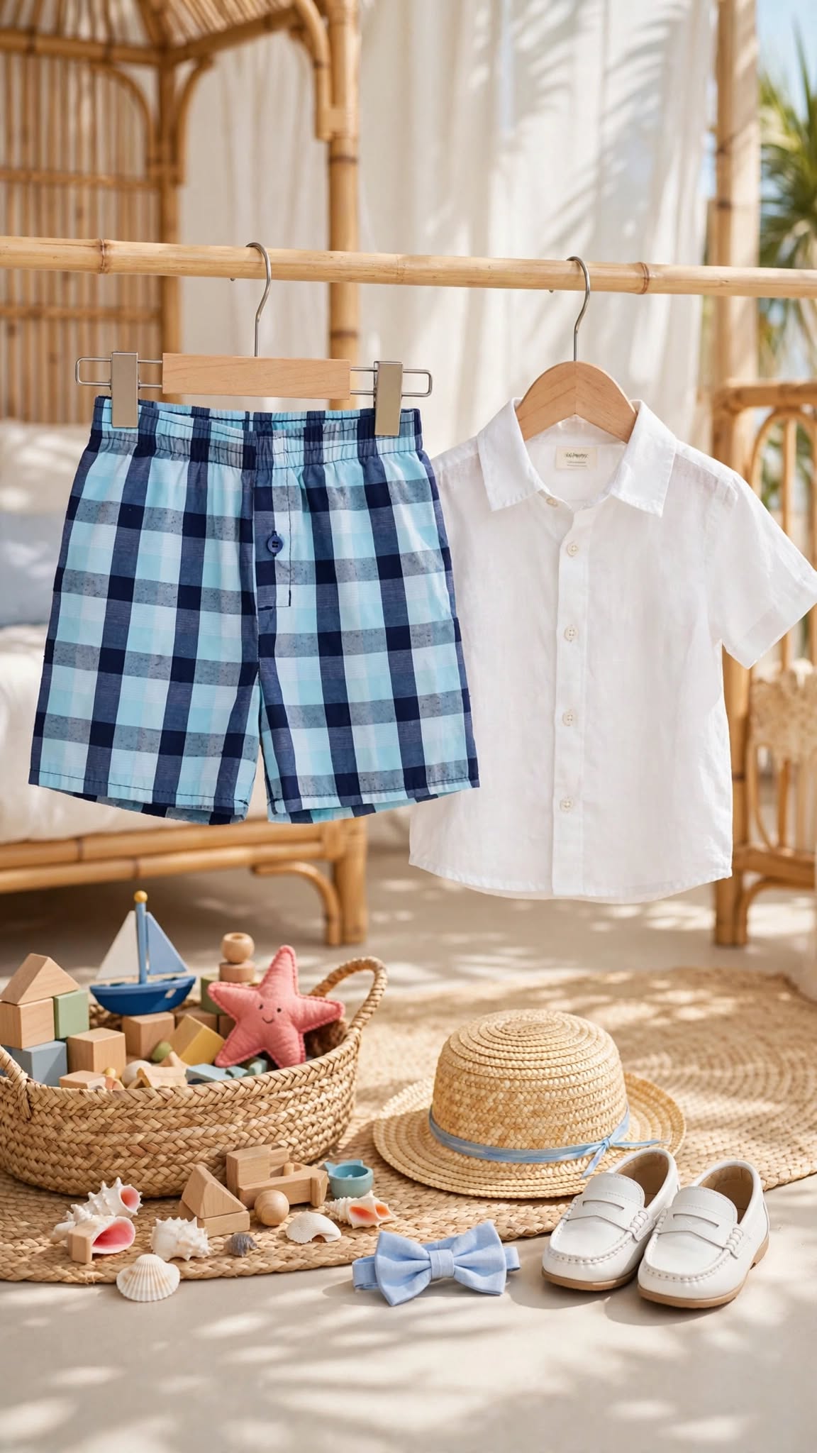 Ackermans Waga Dude Blue Check Shorts – Size 4 to 5 Years