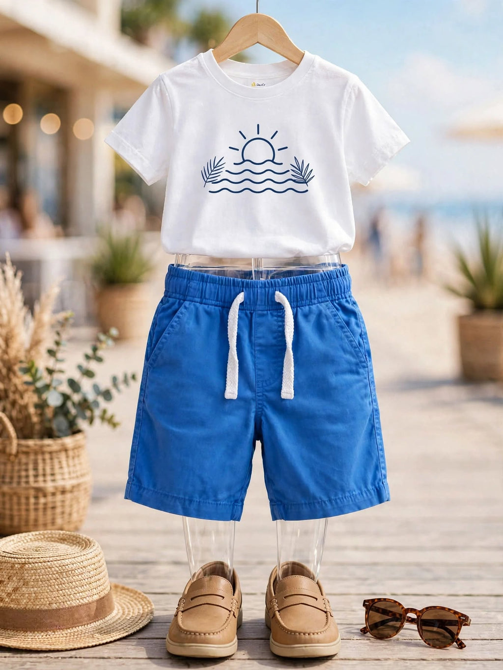 Little Rebels Blue Casual Shorts - Size 4 to 5 Years