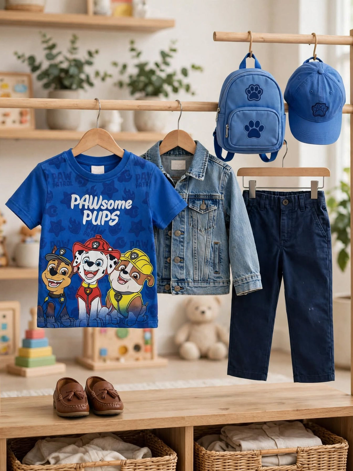 Ackermans Nickelodeon PAW Patrol 'PAWsome PUPS' T-Shirt - Size 4 to 5 Years