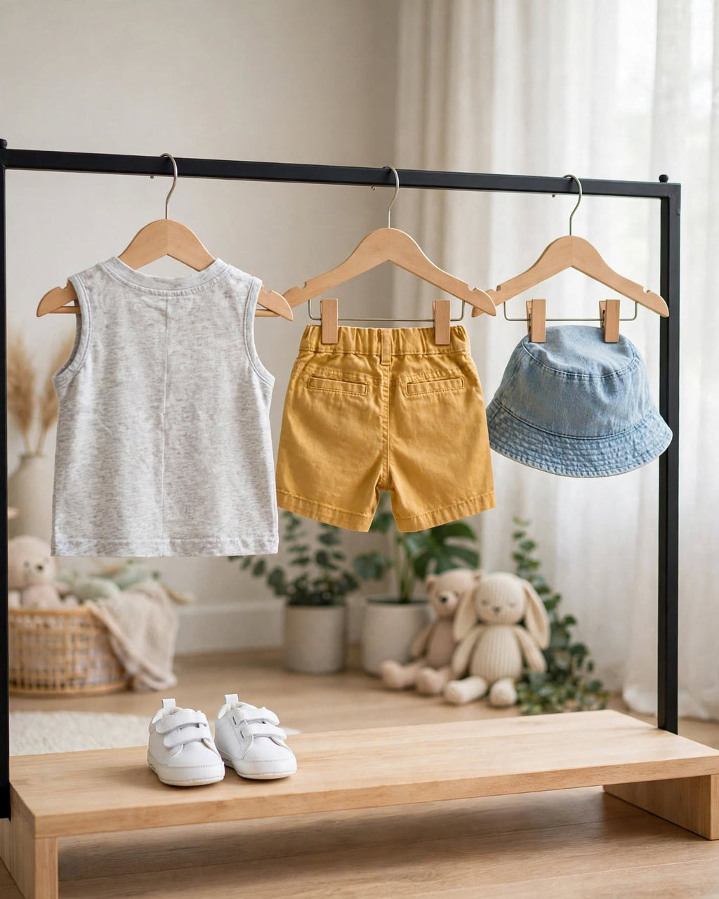 Ackermans Baby Grey Marl Sleeveless Tank Top with Pocket - Size 6 to 12 Months