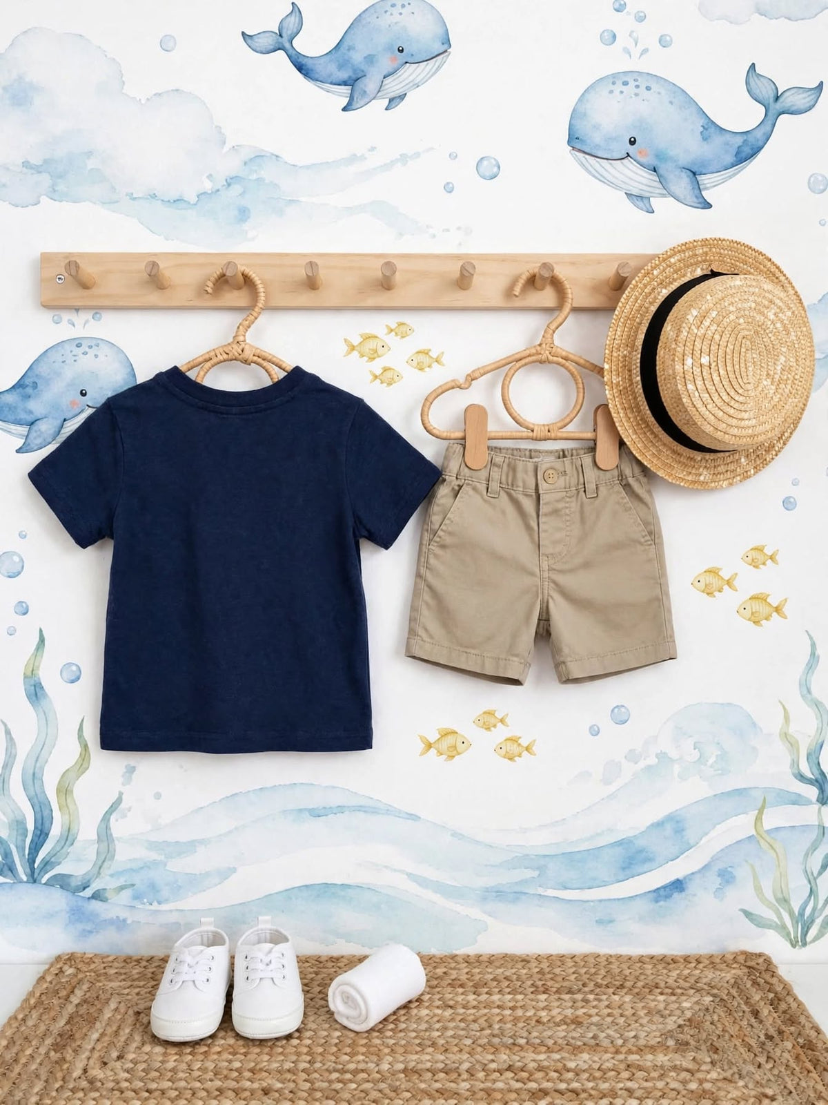 Jet Lilstar Baby Navy Blue "Fun At Sea" Sailboat T-Shirt - Size 6 to 12 Months