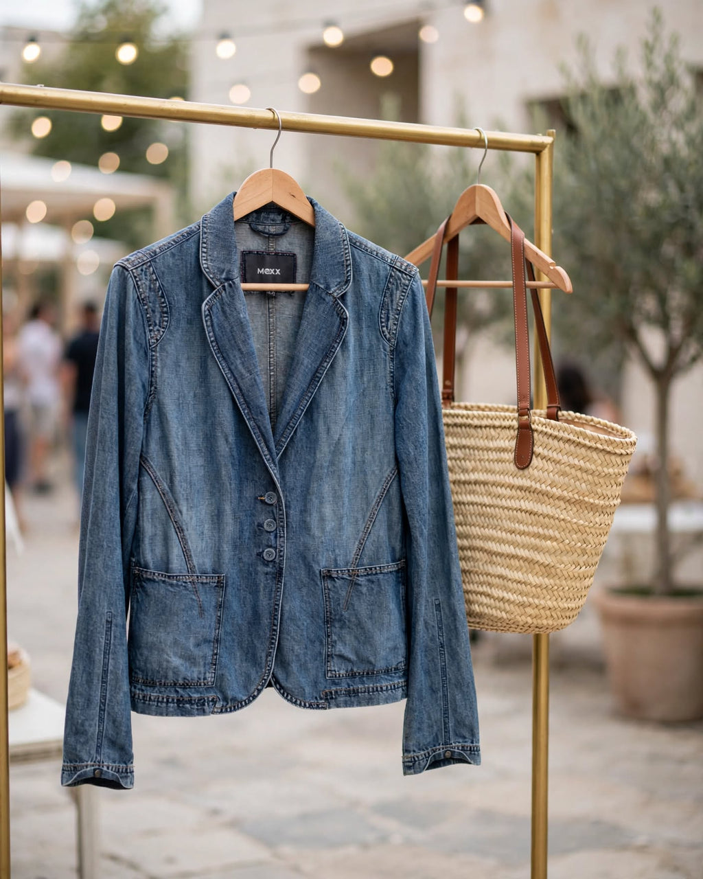 MEXX Denim Blazer Jacket - Size 16