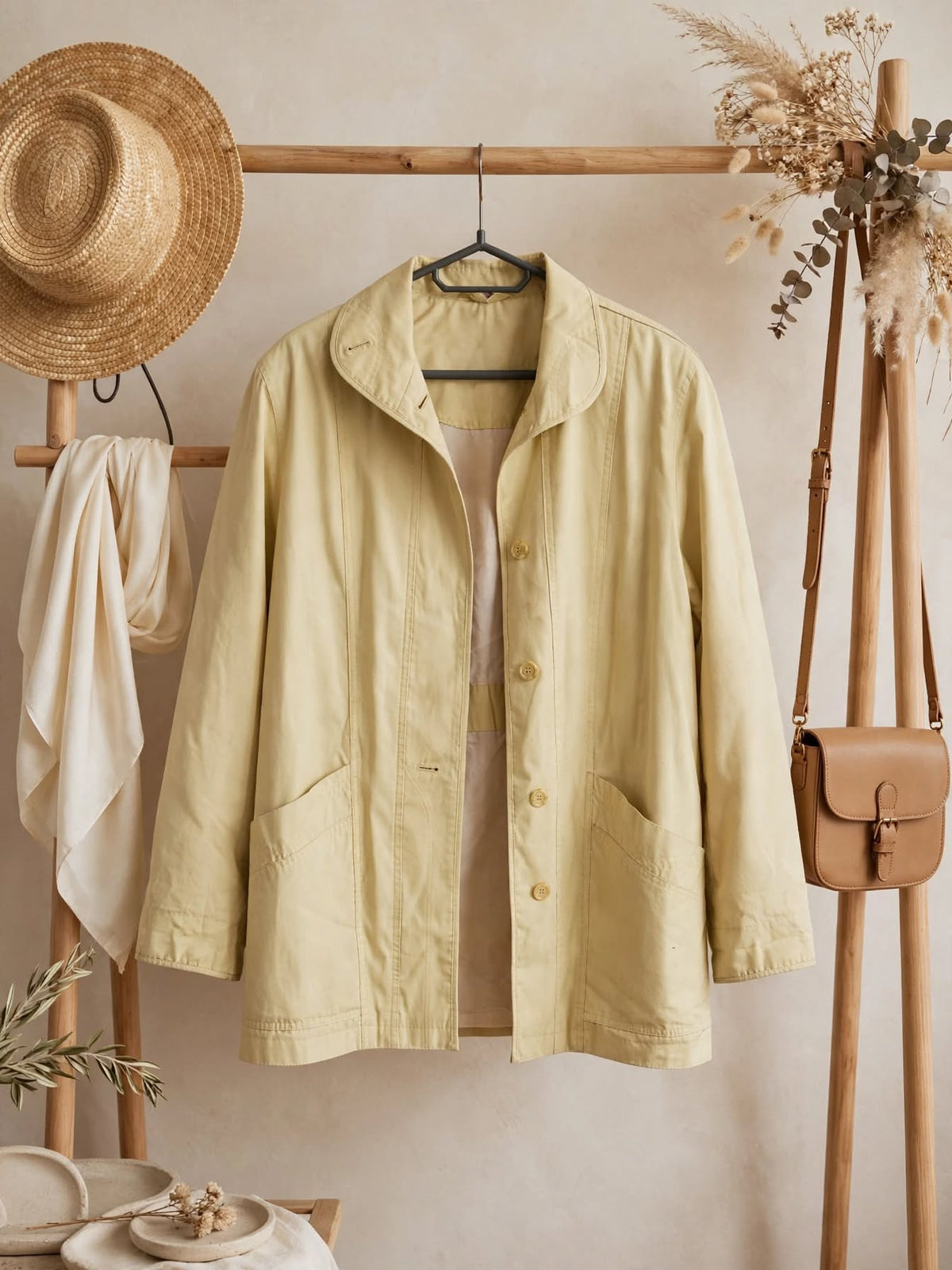 Fashion Club Light Beige Utility Jacket - Size 14