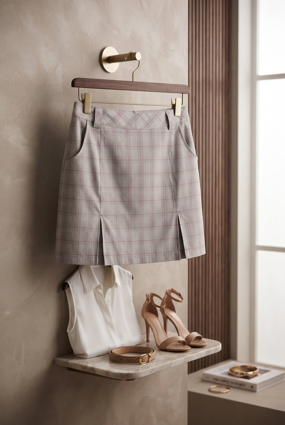 Nike Plaid Pleated Mini Skort – Size 12