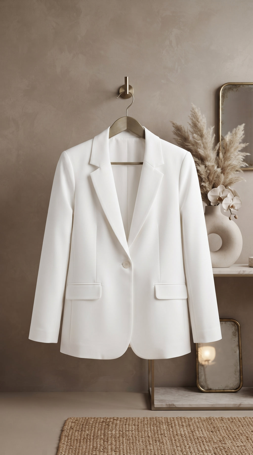 Edgars Merien Hall Tailored White Blazer - Size 18