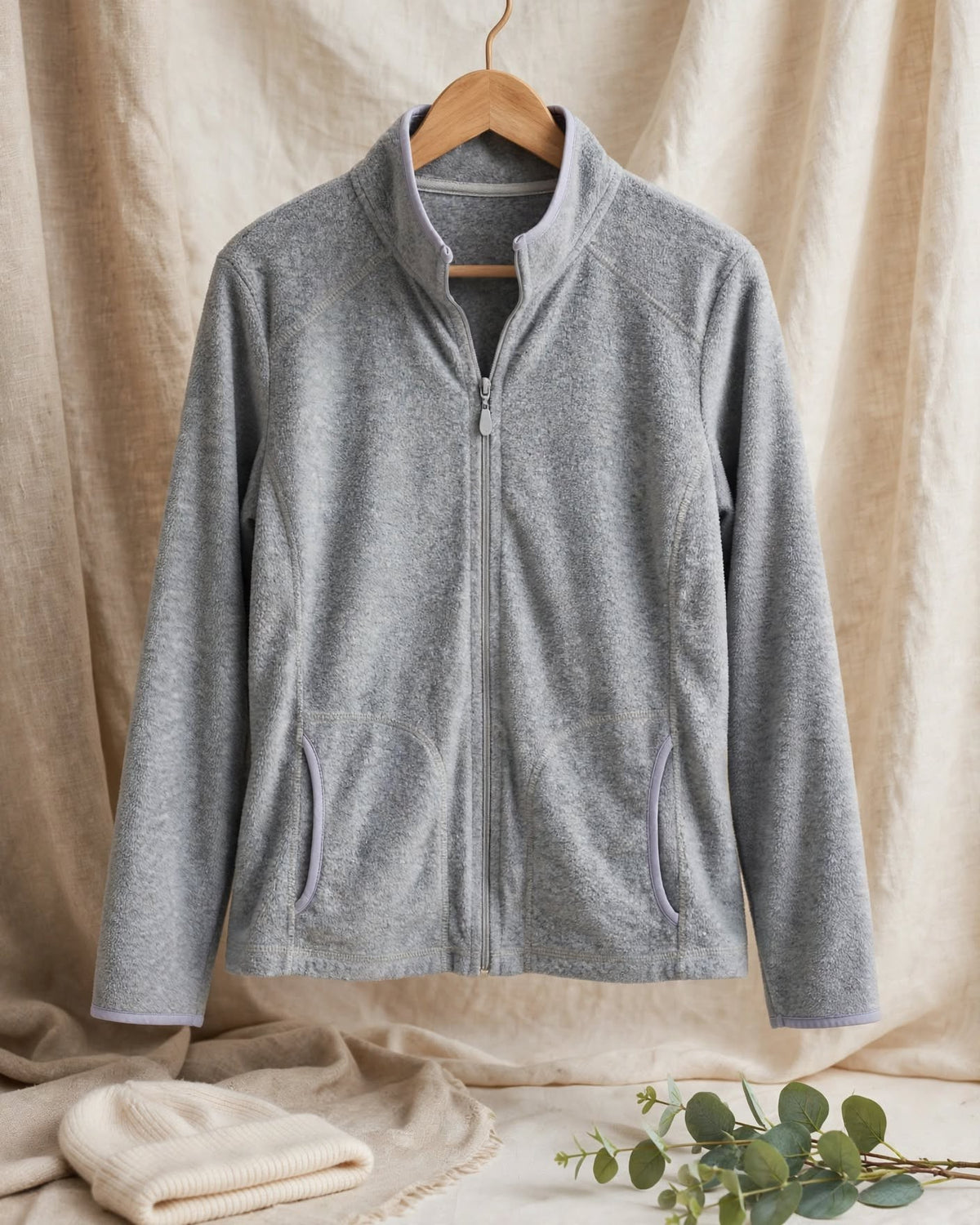 Woolworths Women's Grey Fleece Jacket - Size Medium
