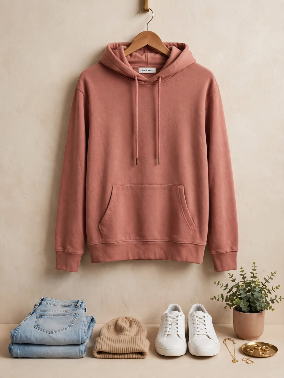 Woolworths Dusty Rose Hoodie - Size Medium