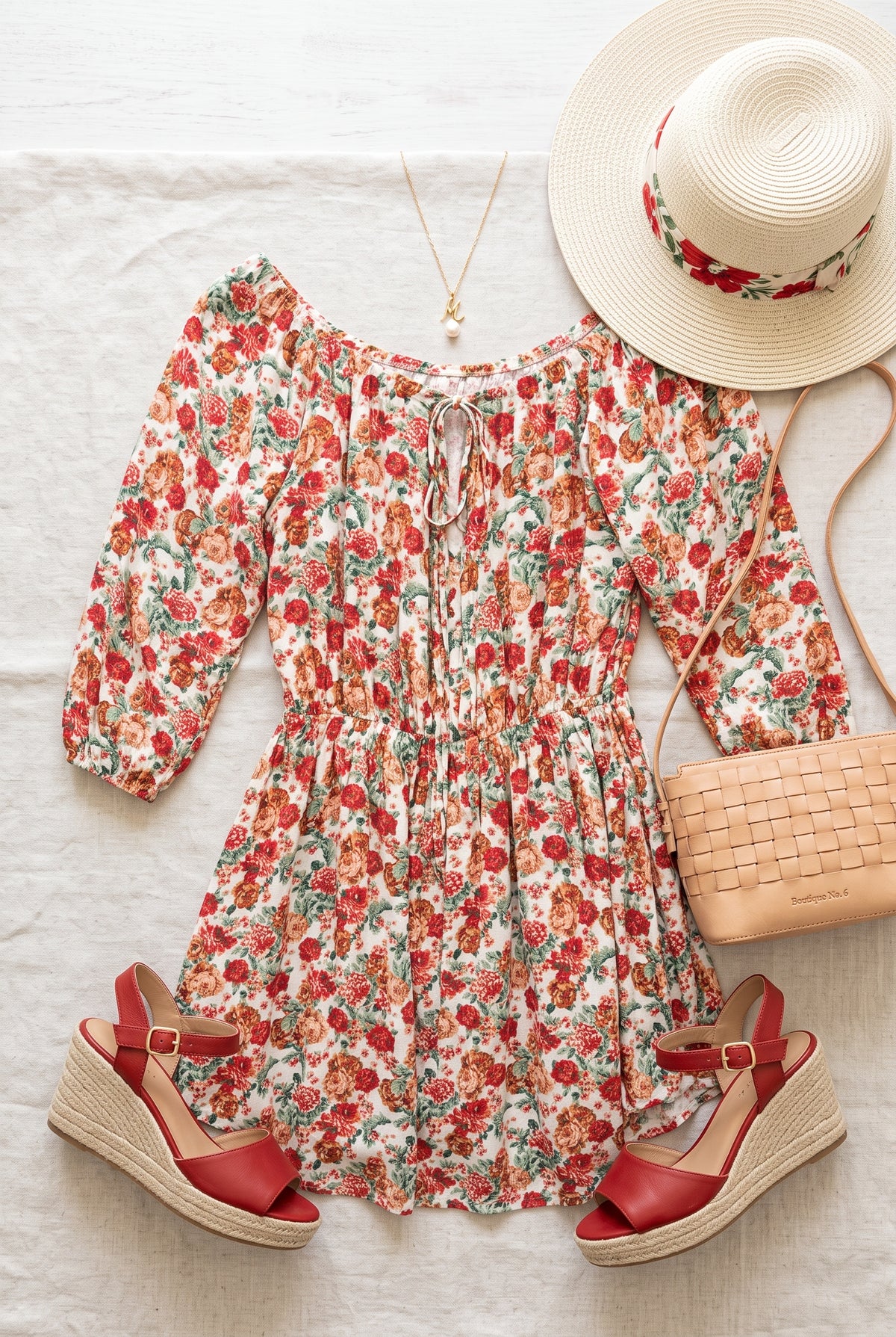 Floral Off-the-Shoulder Mini Dress – Size Small