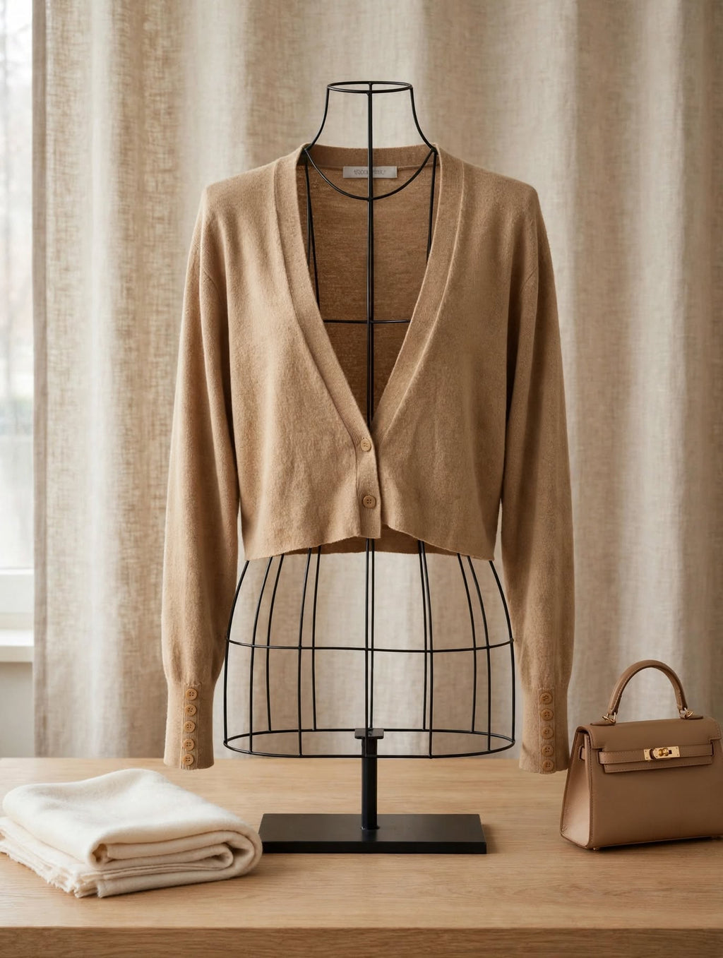 Woolworths Camel Cropped Cardigan - Size XL