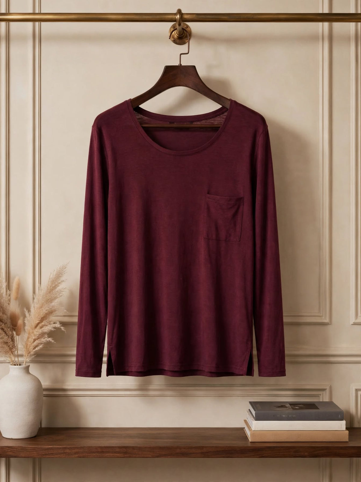 Miladys Long Sleeve Pocket Top - Size 2XL