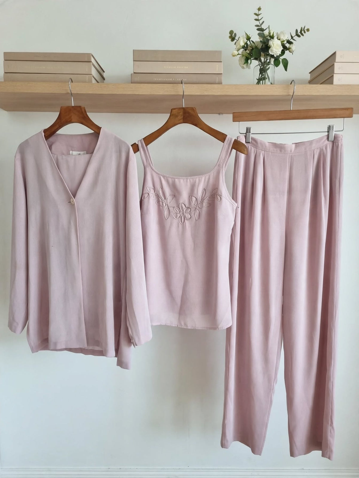 Miladys Pale Dusky Pink 3-Piece Suit  - Size 12