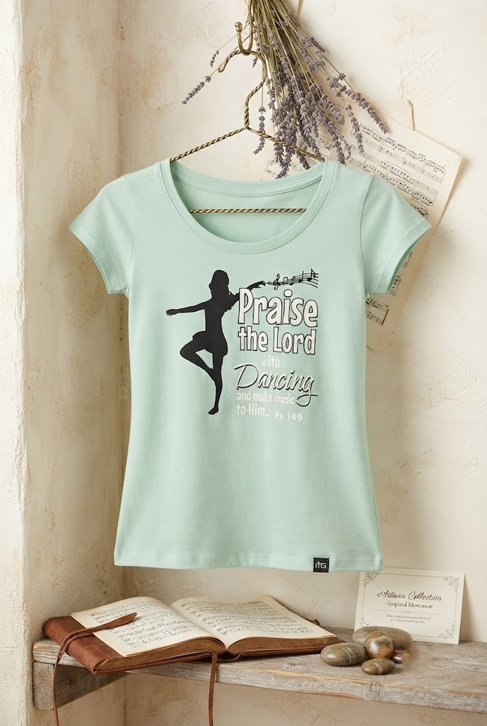 Pink Angel "Praise" Graphic Tee – Size 8-9 Years – Excellent Condition