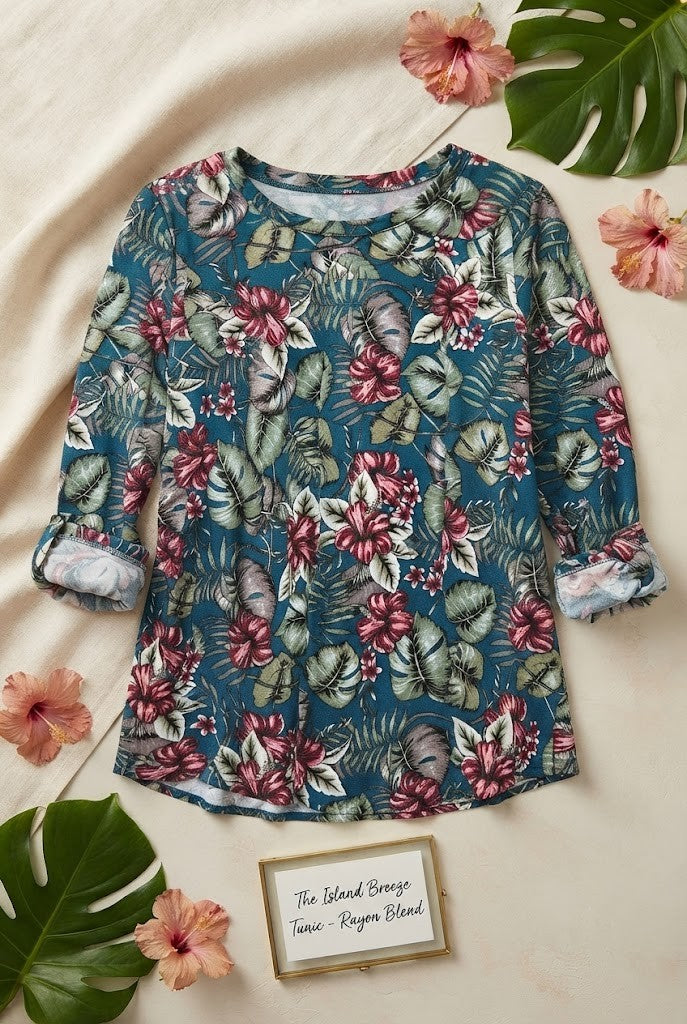 Eagle Brand Floral Tunic Blouse – Size 38
