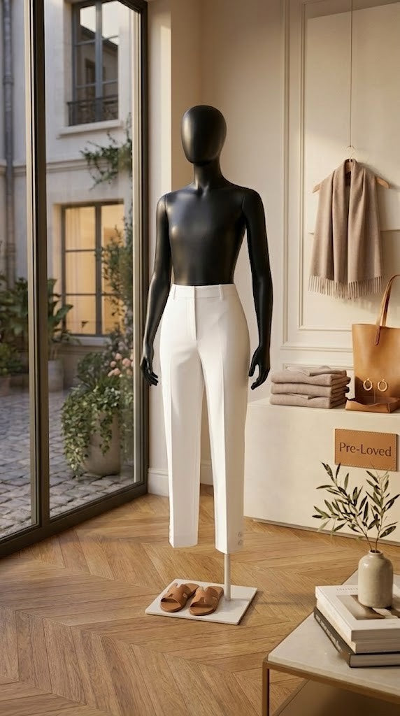 Milady’s Tailored White Trousers - Size 42 - Excellent Condition