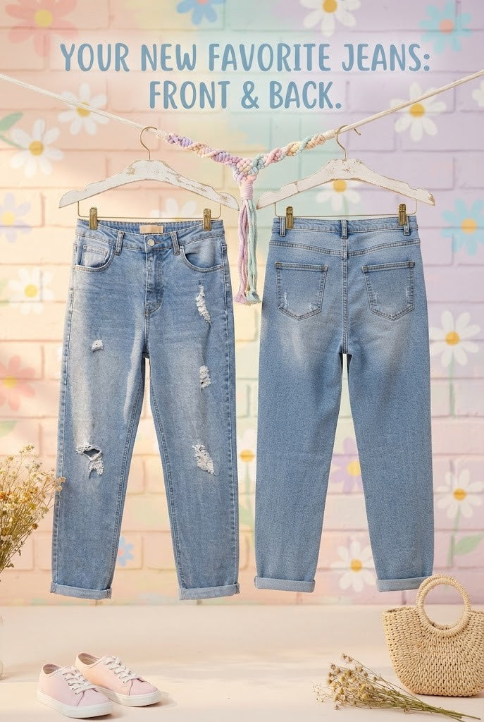 RT Slim Fit Distressed Jeans – Size 34 RT – Excellent Condition