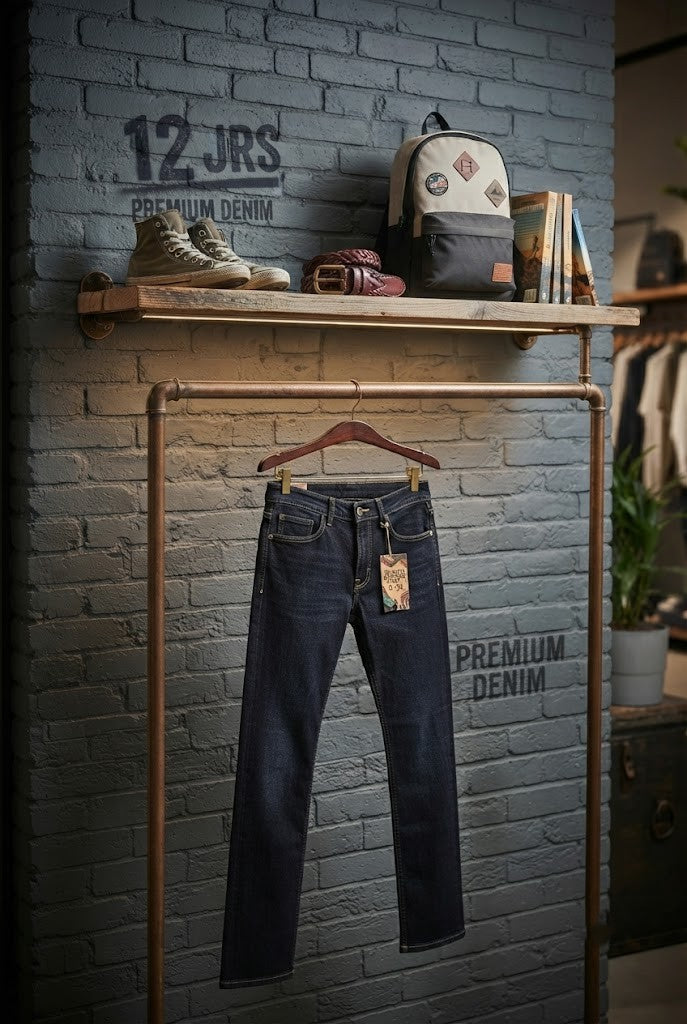 No Boundaries Pre-Loved Boys' Denim Jeans - Size 11-12 Years - Excellent Condition