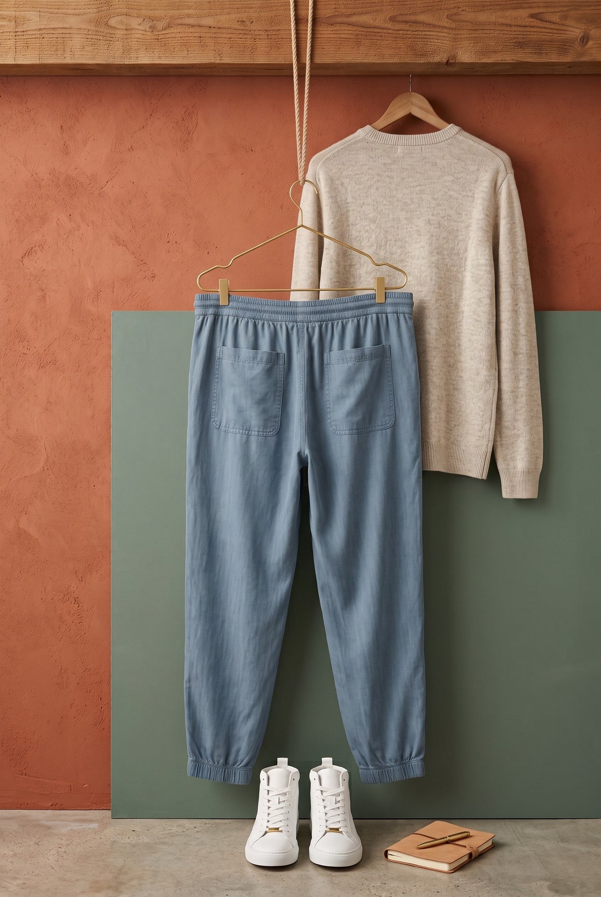 Truworths Naturally You Dusty Blue Relaxed Jogger Pants - Size XL