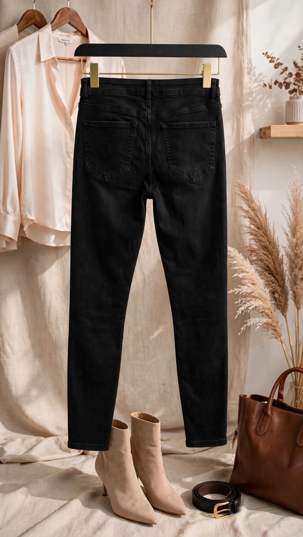 Woolworths Classic Collection Black Skinny Jeans - Size 34