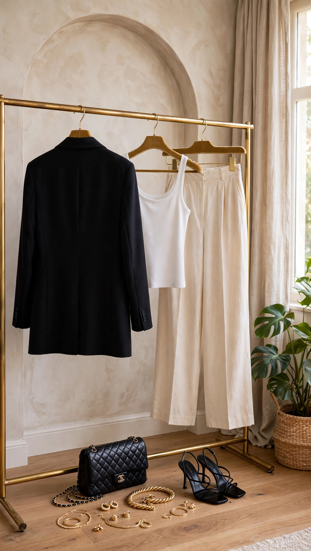 Ladies Black Longline Blazer - Size 40