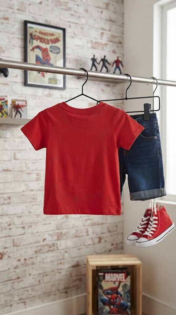 Marvel Spider-Man Red T-Shirt - Size 4 to 5 Years