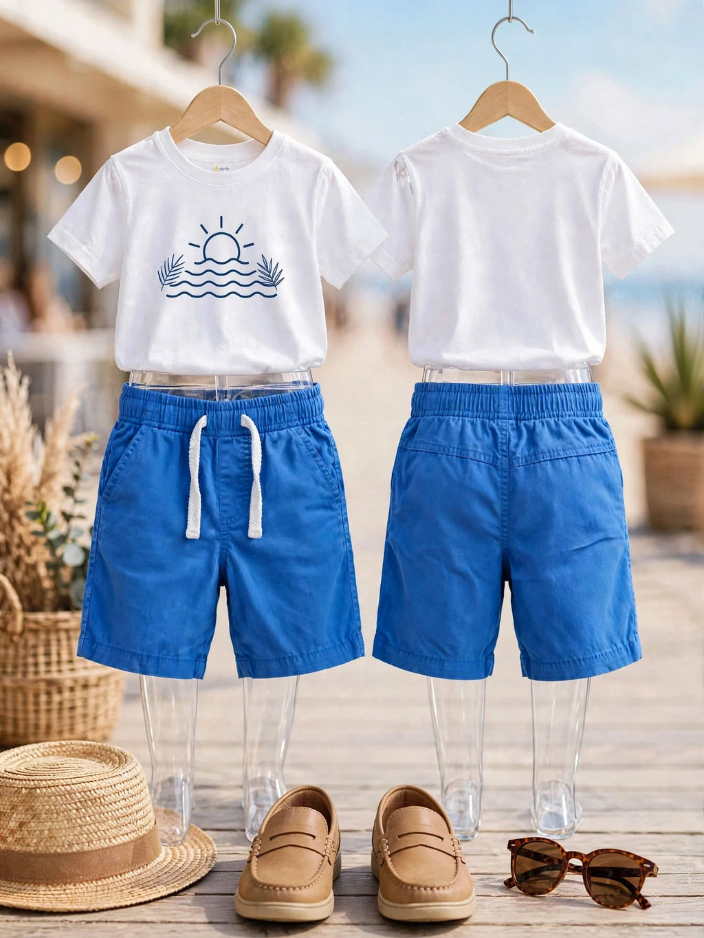 Little Rebels Blue Casual Shorts - Size 4 to 5 Years