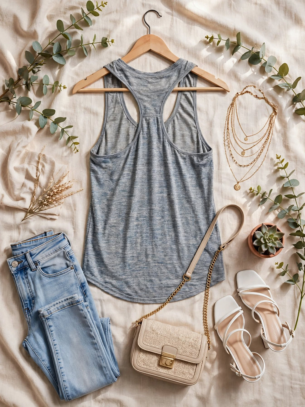 Maxed Grey & Rose Gold "Be The Best Version Of You" Racerback Vest - Size Medium
