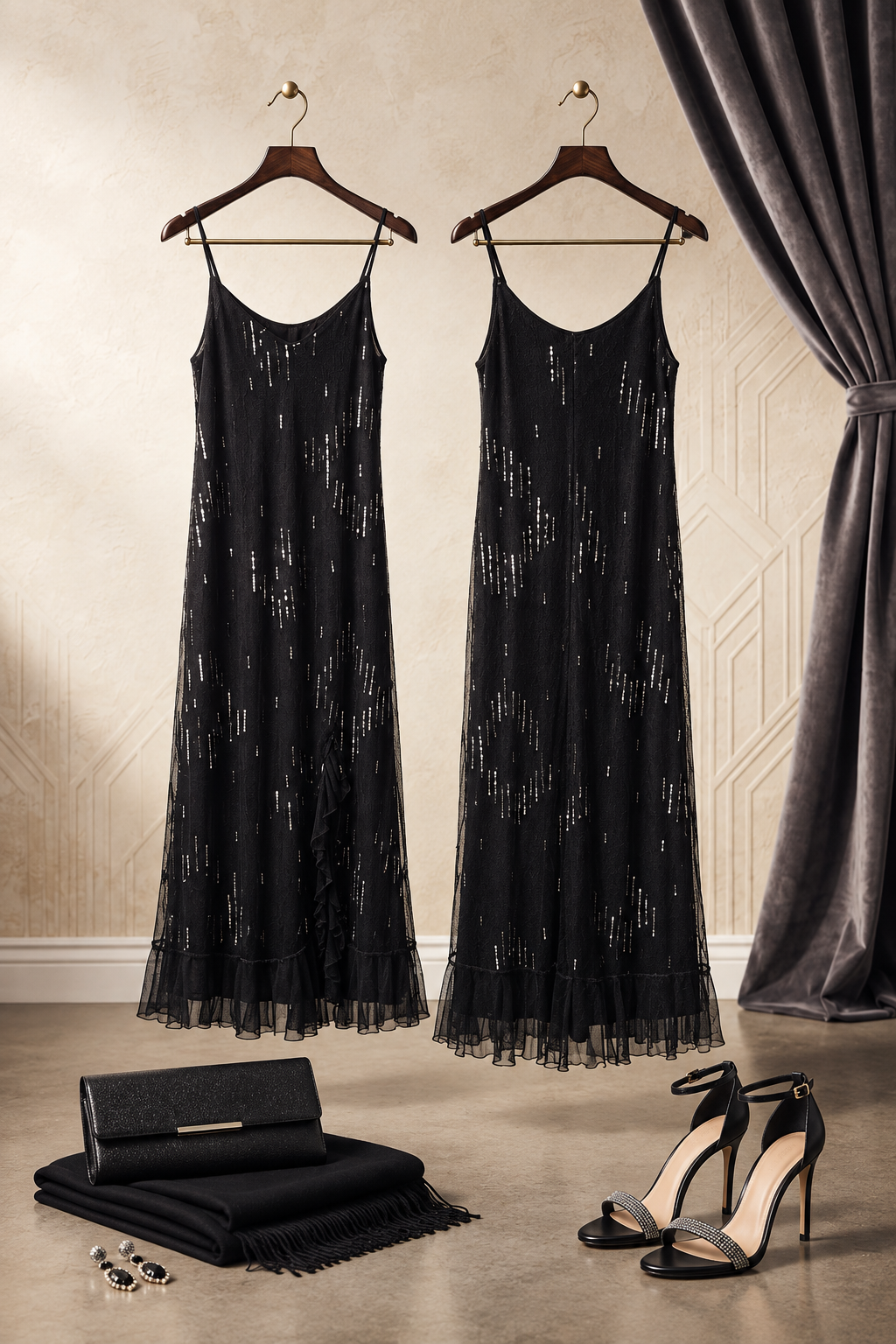 Conspiracy Sequined Slip Dress - Size 36