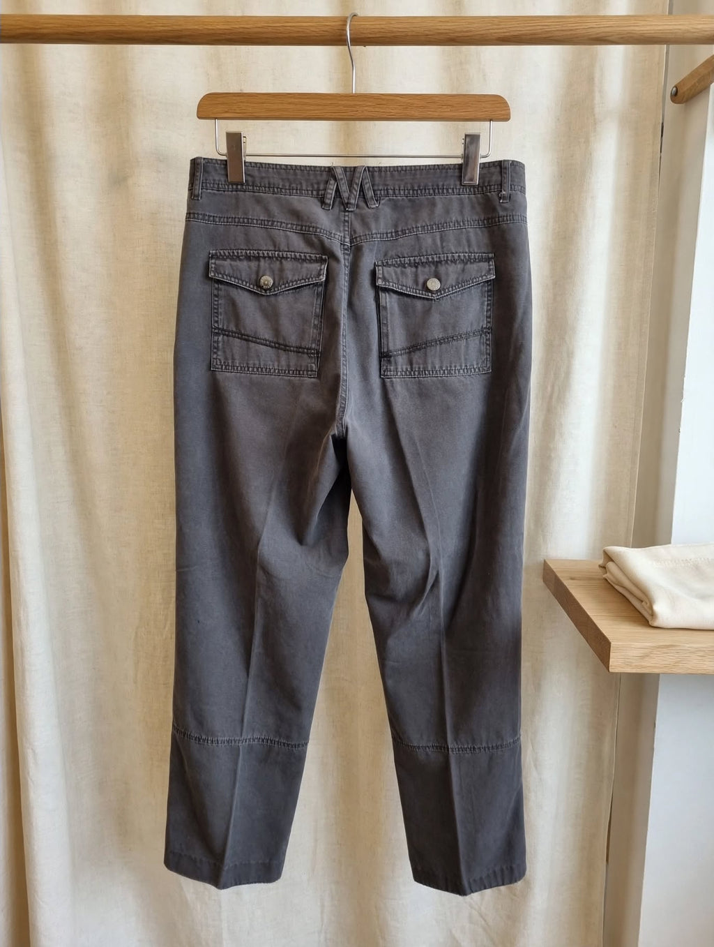 Queenspark Charcoal Grey Utility Cargo Pants - Size 36