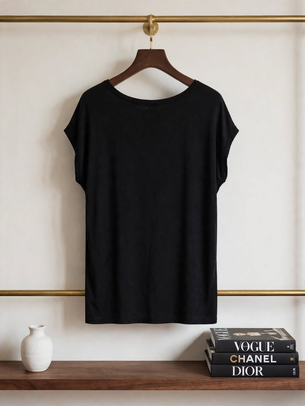 Image Black Sequin Stripe Blouse - Size XL
