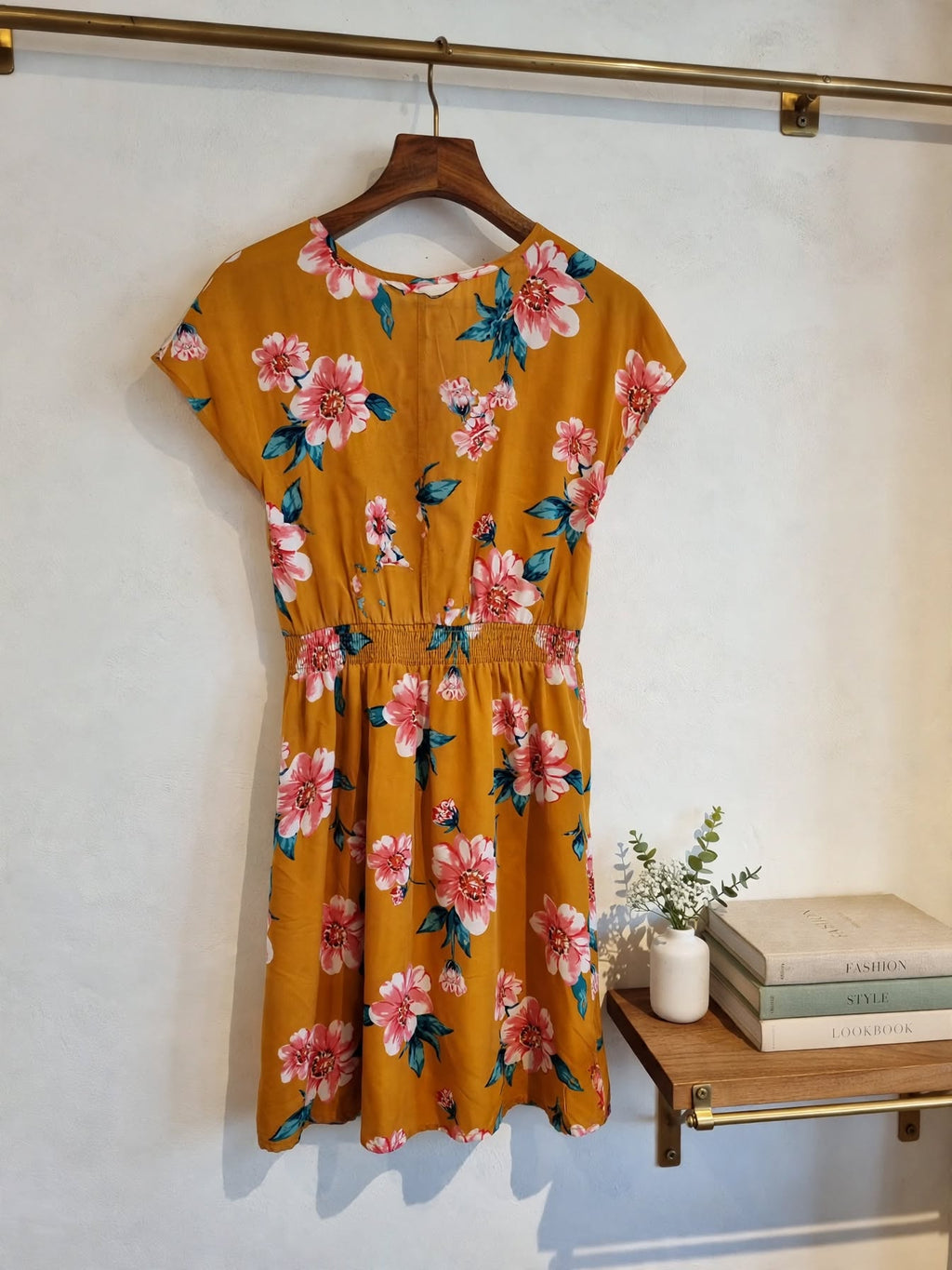 Edgars Free 2BU Yellow & Pink Floral Dress - Size 10