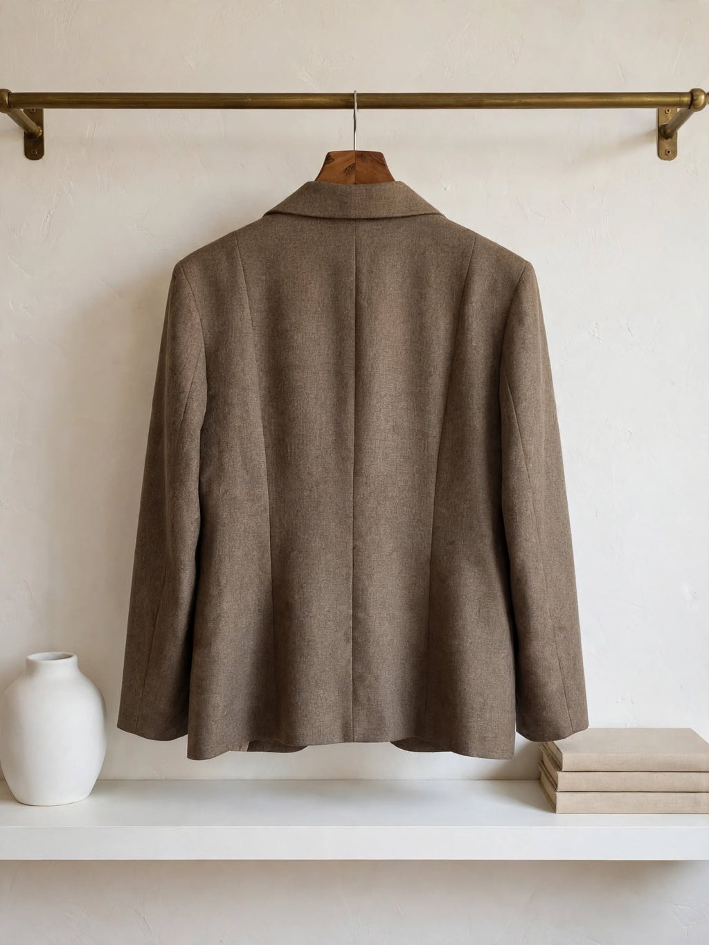 Keslo Petite Brown Tailored Suit Jacket - Size 14
